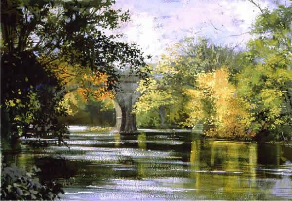 Robert Jennings - River Torridge, New Bridge, Town Mills