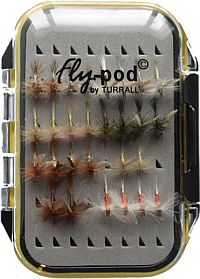Chalk Stream Dry Fly 1 Fly Pod