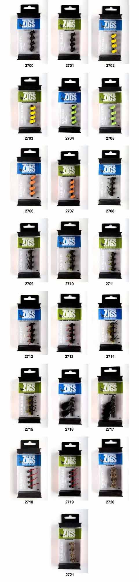Scorpion Zigs Handtied Carp Bugs*