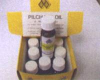 Mucilin Pilchard Oil Bottle and Brush