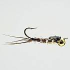 Golden Pheant Tail Off Bead
