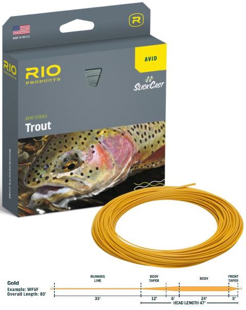 Rio Avid Trout Gold Fly Line Rio Avid Trout Gold Fly Line