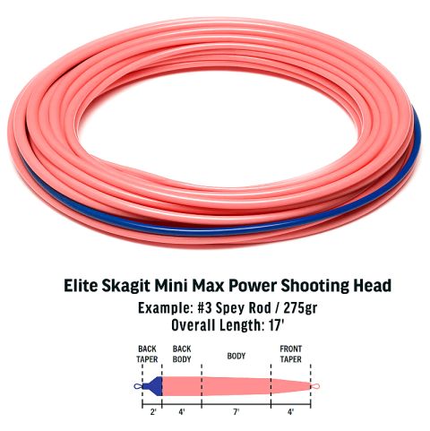 RIO Elite Skagit Mini Max Power Shooting Heads RIO Elite Skagit Mini Max Power Shooting Heads