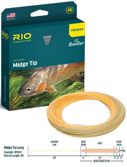 Rio Rowley Stillwater MidgeTip LONG Fly Lines