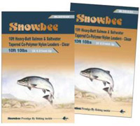 Snowbee Tapered Leaders, Copolymer Nylon, Fluorocarbon Tippet Material