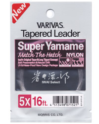 Varivas Super Yamame 16ft Match The Hatch Tapered Leaders.