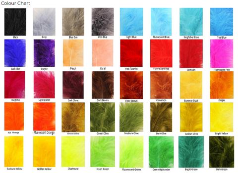 Veniard Flytying Materials Colour Guide
