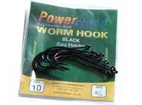 Powerstorm Worm Hook - Black Sea Hooks